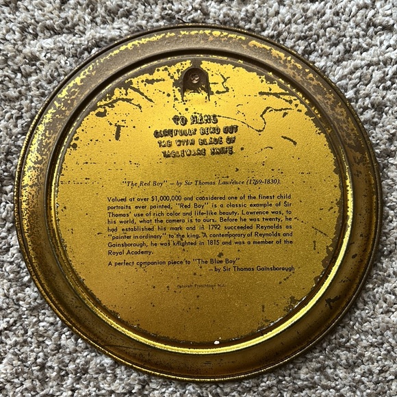 Set of 4 Vintage Tin Plates by Fabcraft - Picture 4 of 10